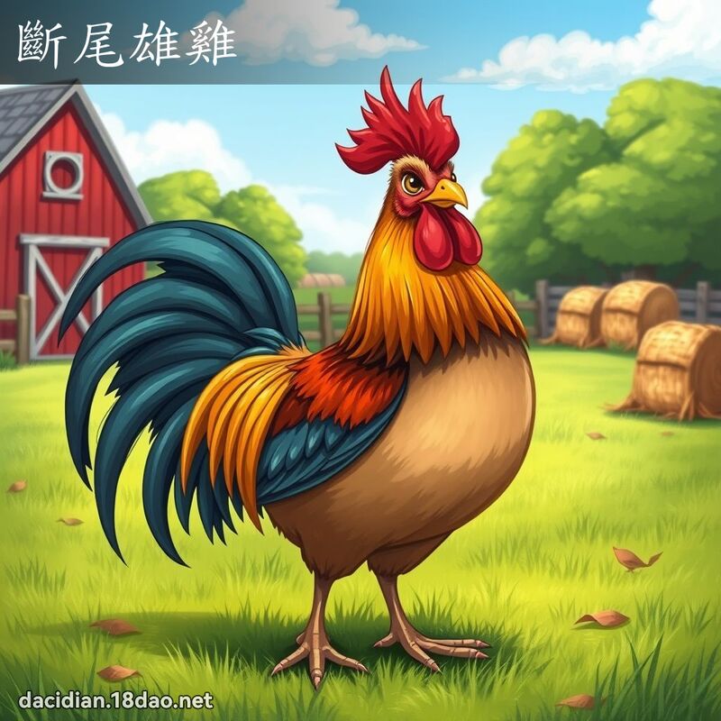 斷尾雄雞 - 國語大辭典配圖
