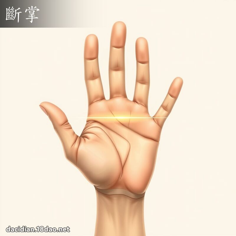 斷掌 - 國語大辭典配圖