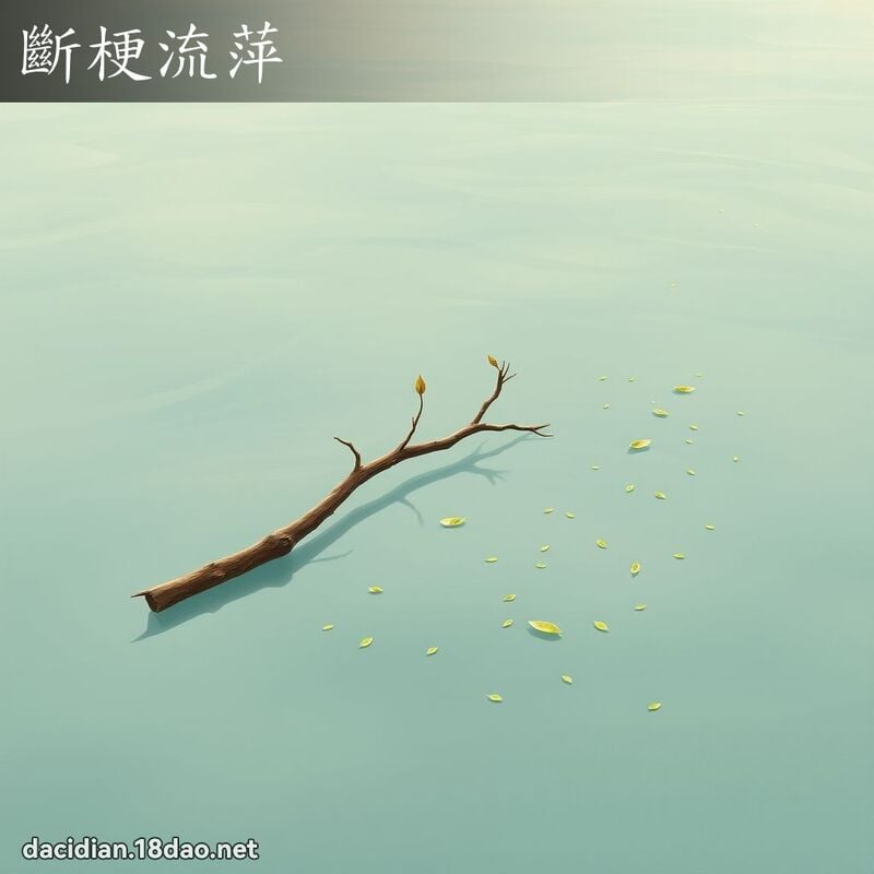 断梗流萍 - 国语大辞典配图