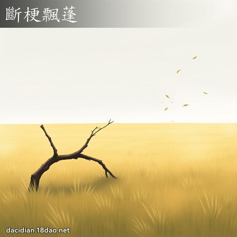 斷梗飄蓬 - 國語大辭典配圖