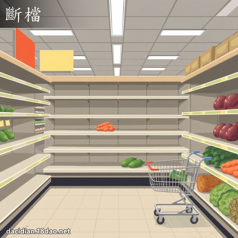断档 - 国语大辞典配图