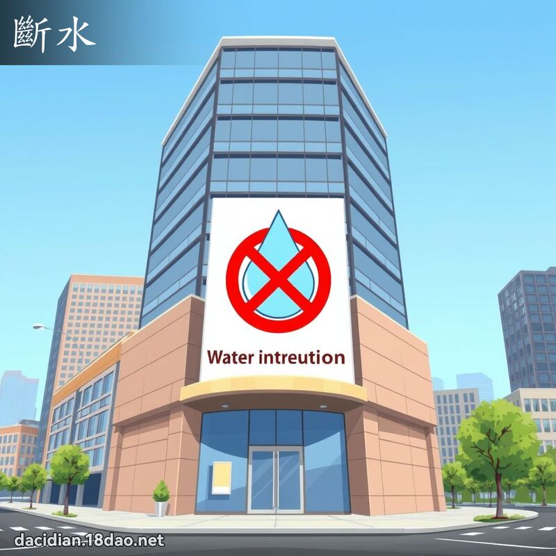 断水 - 国语大辞典配图