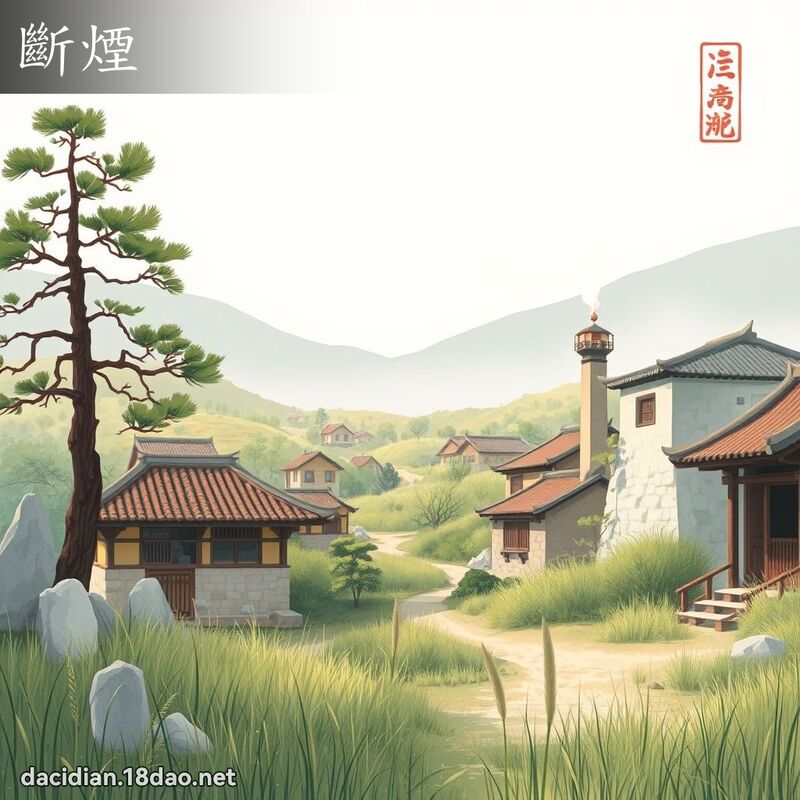 断烟 - 国语大辞典配图