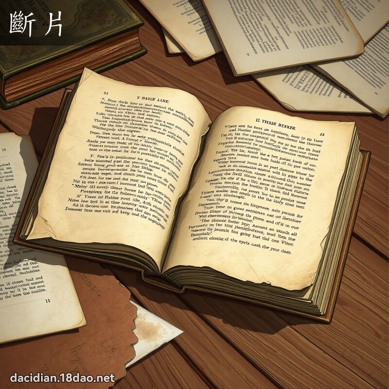 断片 - 国语大辞典配图