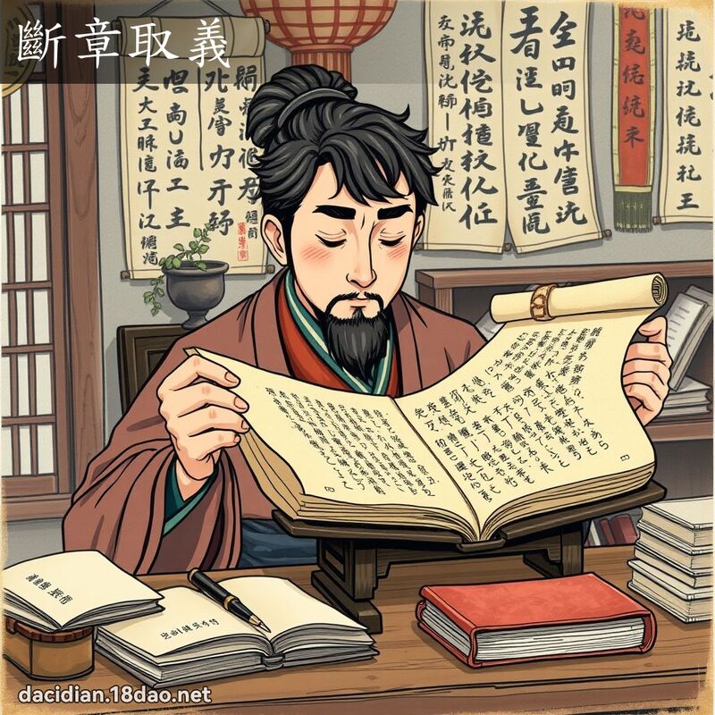 断章取义 - 国语大辞典配图