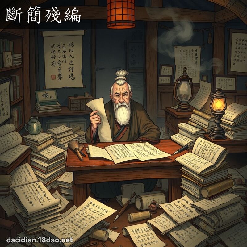 断简残编 - 国语大辞典配图