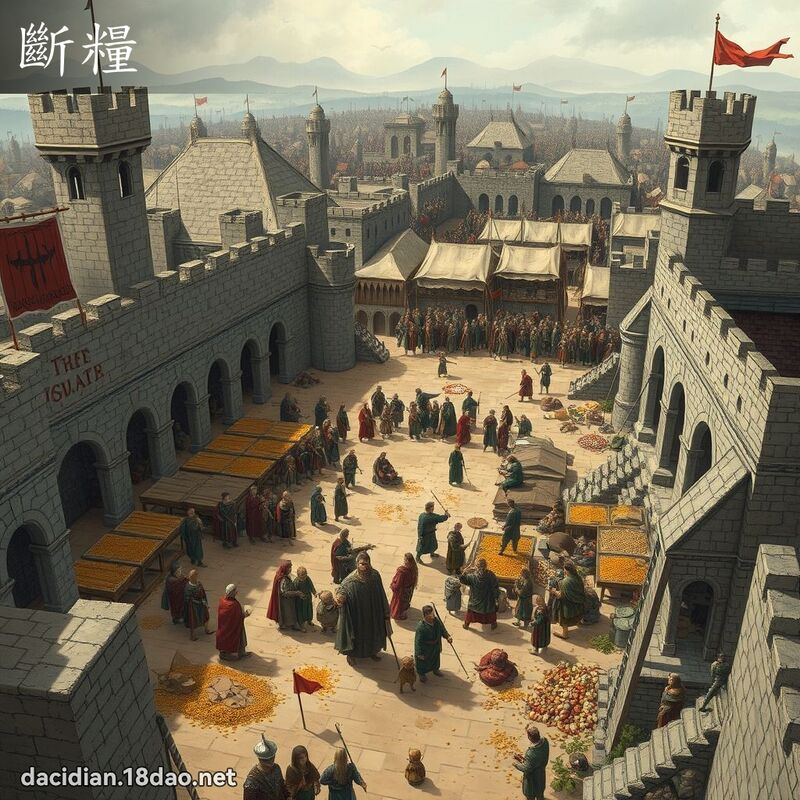 断粮 - 国语大辞典配图