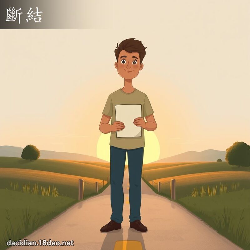 断结 - 国语大辞典配图