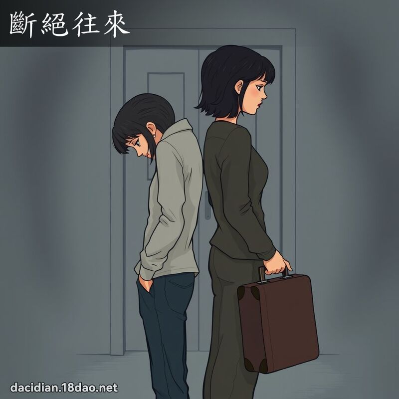 斷絕往來 - 國語大辭典配圖
