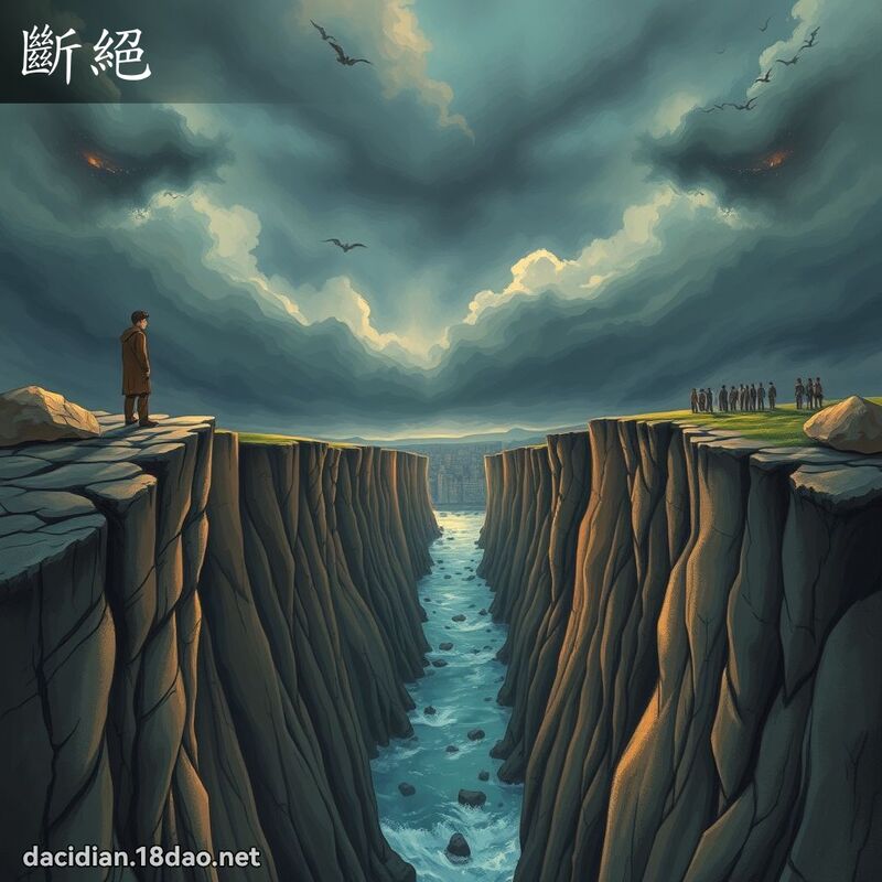 斷絕 - 國語大辭典配圖