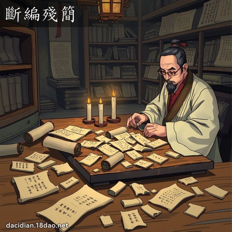 斷編殘簡 - 國語大辭典配圖