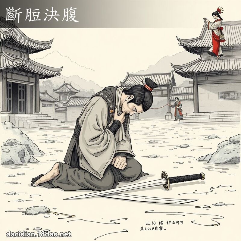 断脰决腹 - 国语大辞典配图
