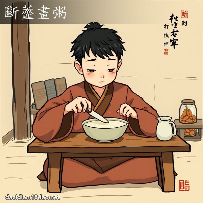 断虀画粥 - 国语大辞典配图
