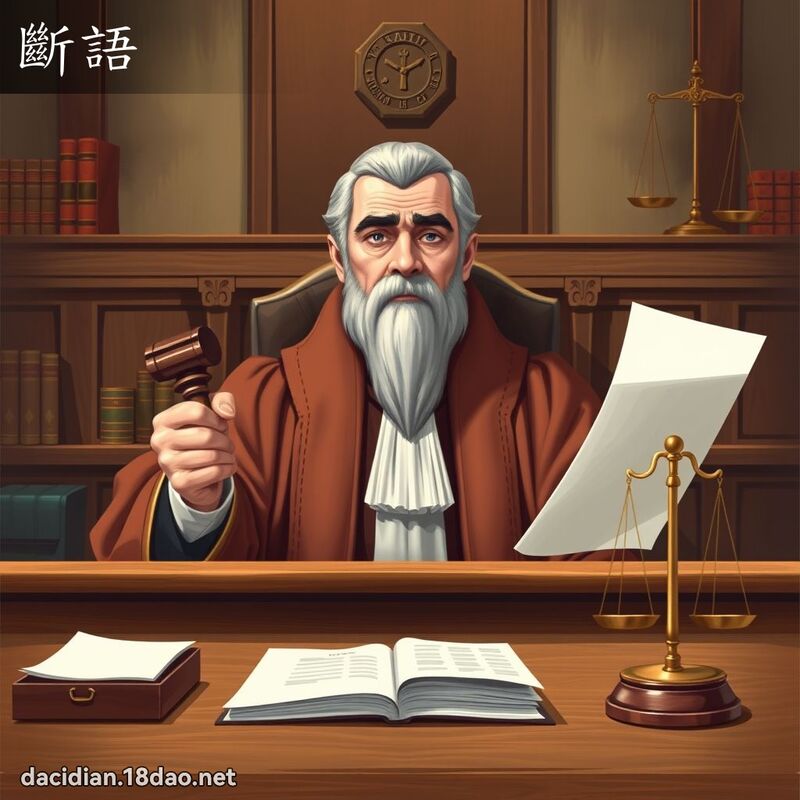 斷語 - 國語大辭典配圖