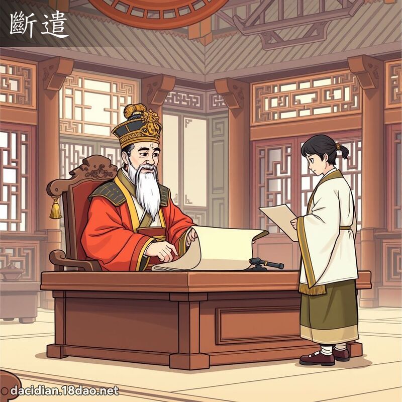 斷遣 - 國語大辭典配圖