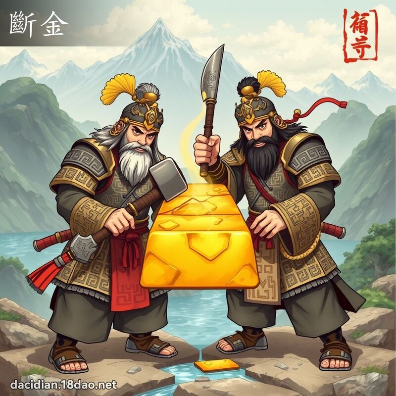 斷金 - 國語大辭典配圖