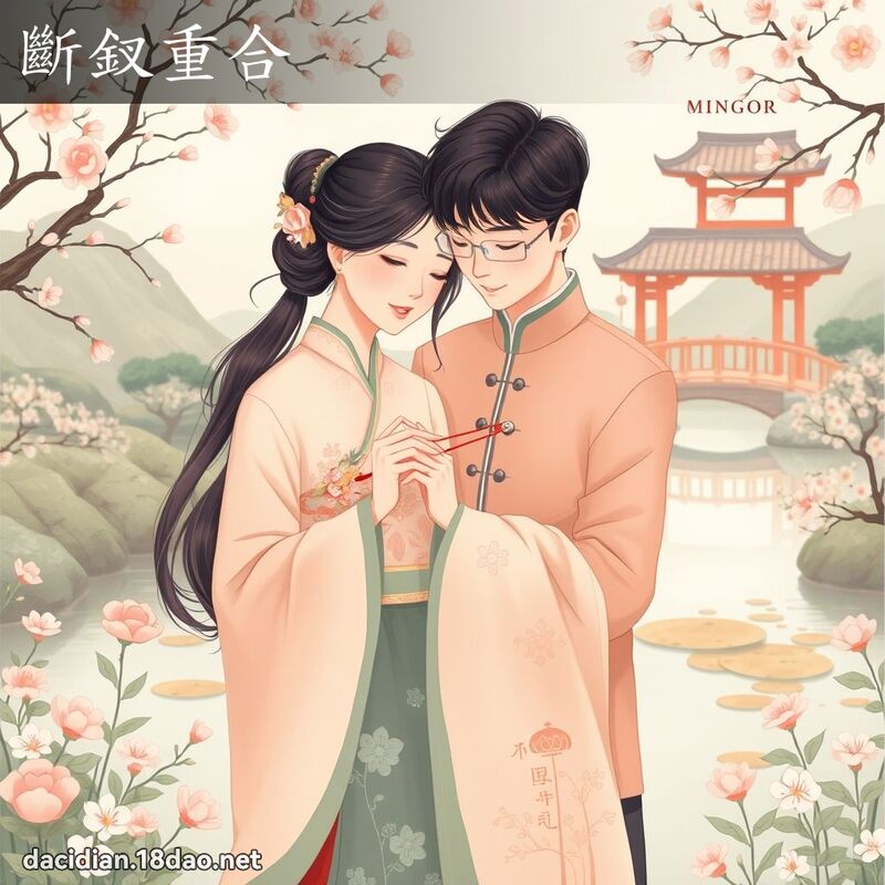 斷釵重合 - 國語大辭典配圖