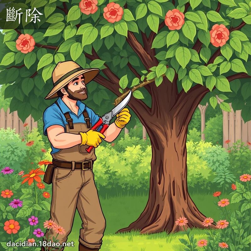 斷除 - 國語大辭典配圖