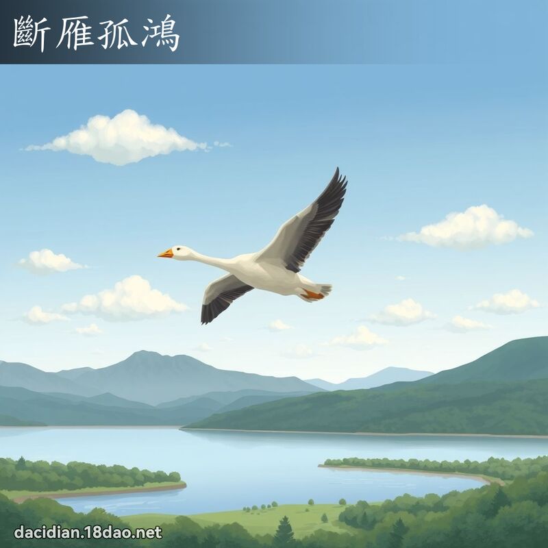 斷雁孤鴻 - 國語大辭典配圖