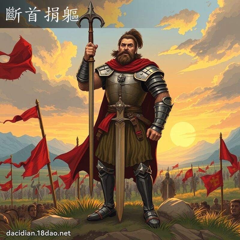 断首捐躯 - 国语大辞典配图