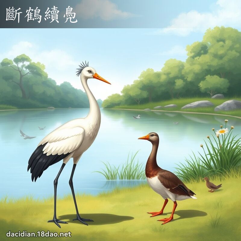 斷鶴續鳧 - 國語大辭典配圖