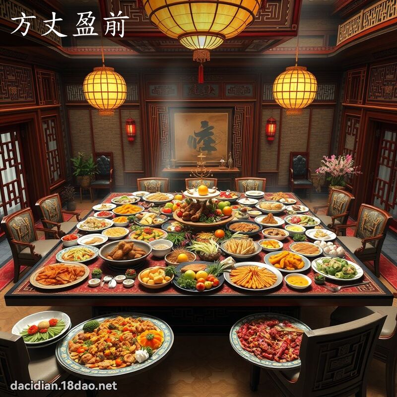 方丈盈前 - 國語大辭典配圖