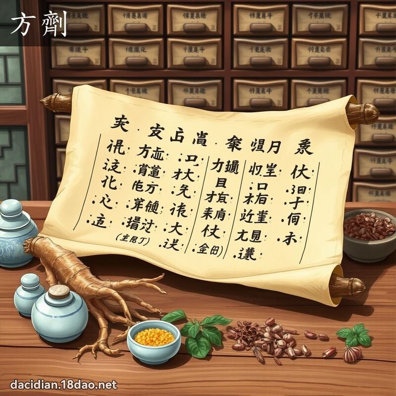 方劑 - 國語大辭典配圖