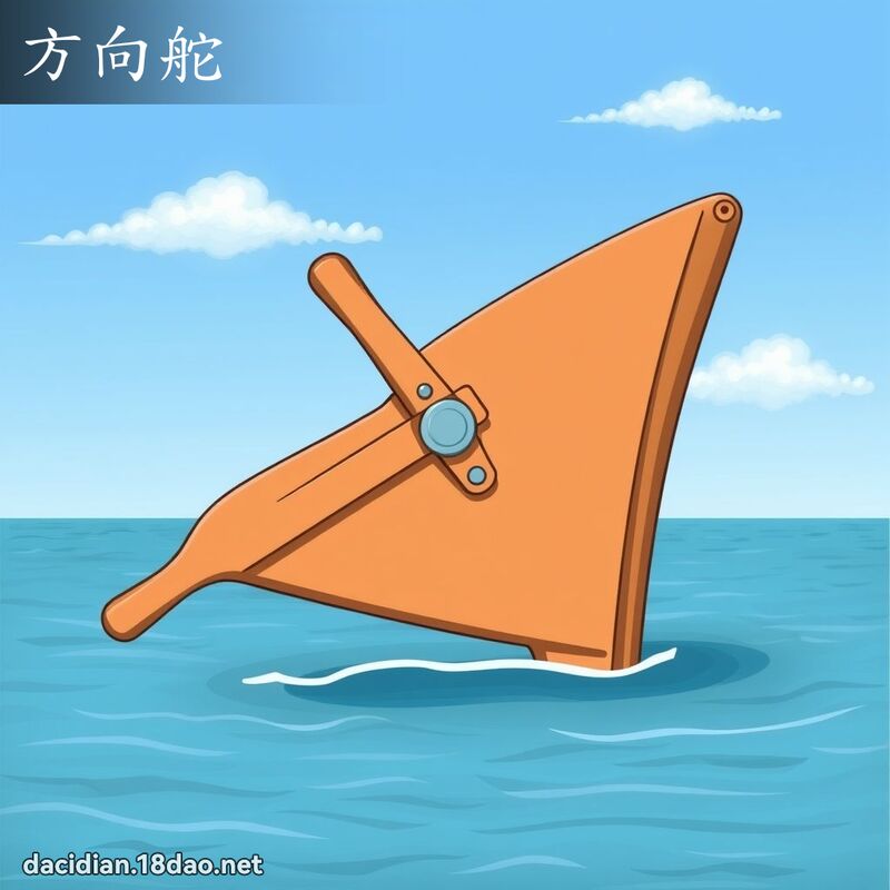 方向舵 - 国语大辞典配图