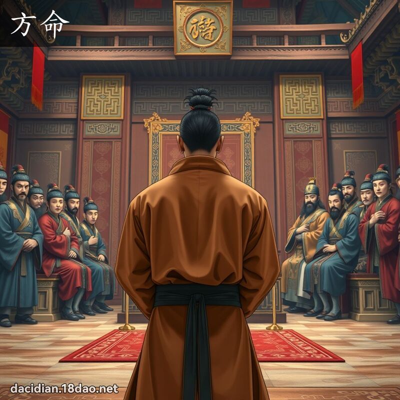 方命 - 國語大辭典配圖