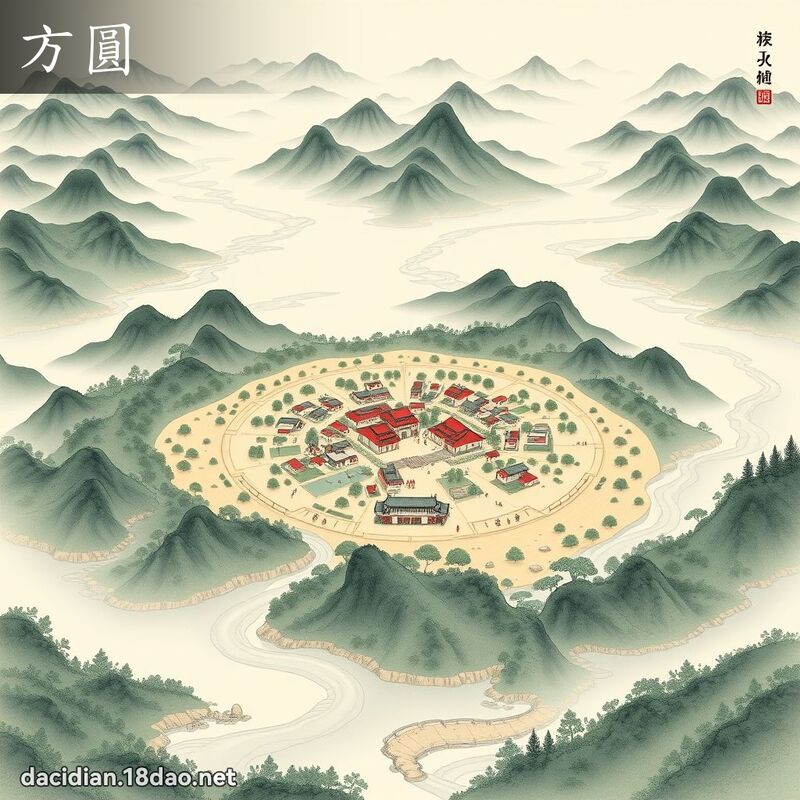 方圆 - 国语大辞典配图