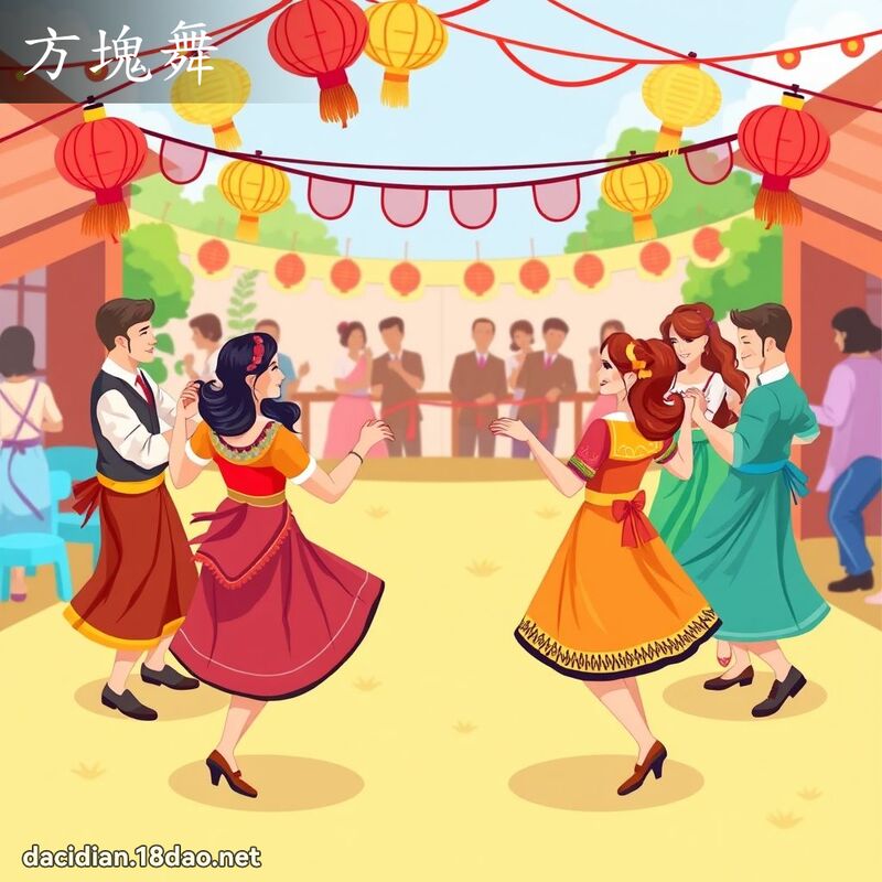 方块舞 - 国语大辞典配图