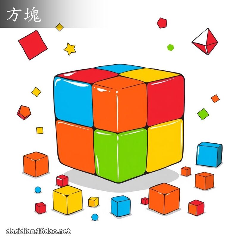 方塊 - 國語大辭典配圖