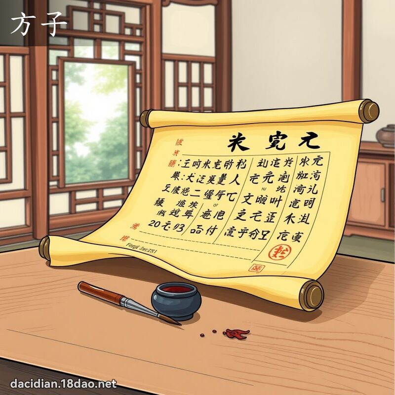方子 - 國語大辭典配圖