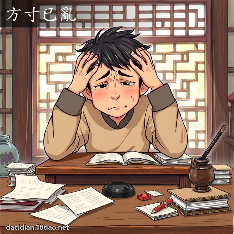 方寸已亂 - 國語大辭典配圖