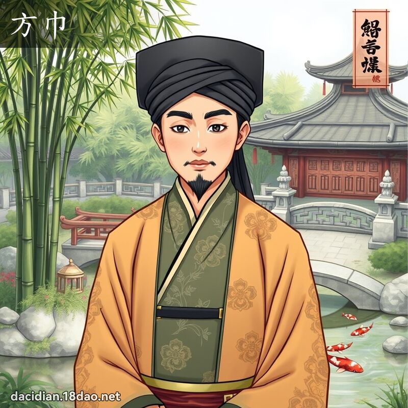 方巾 - 國語大辭典配圖