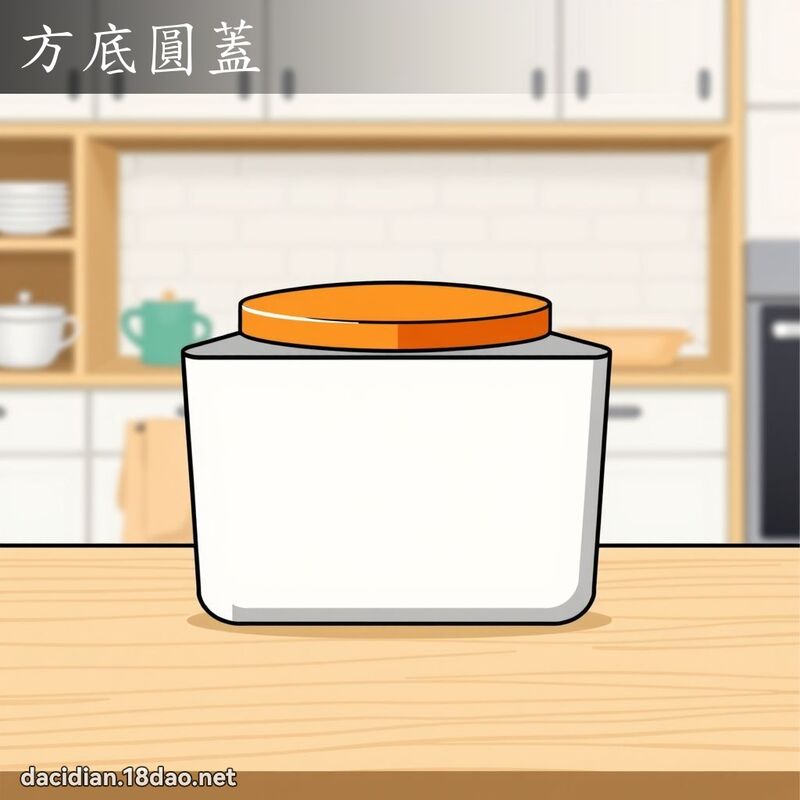 方底圆盖 - 国语大辞典配图