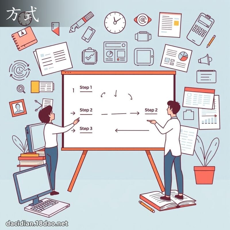 方式 - 國語大辭典配圖