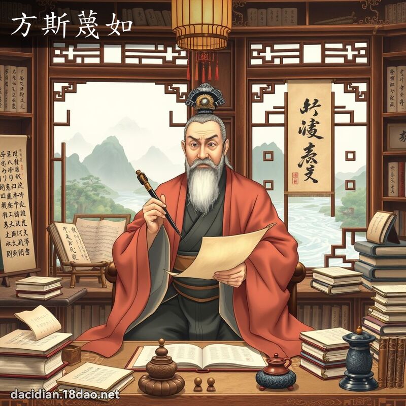 方斯蔑如 - 國語大辭典配圖