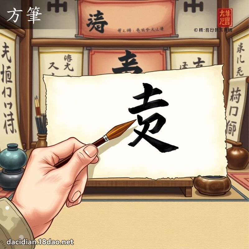 方笔 - 国语大辞典配图