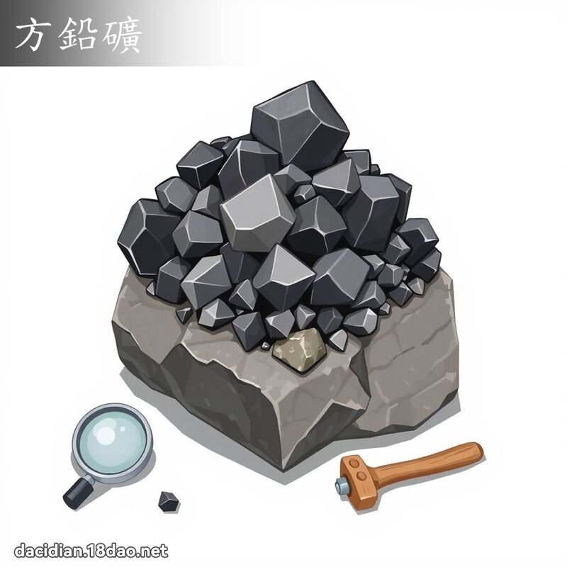 方铅矿 - 国语大辞典配图