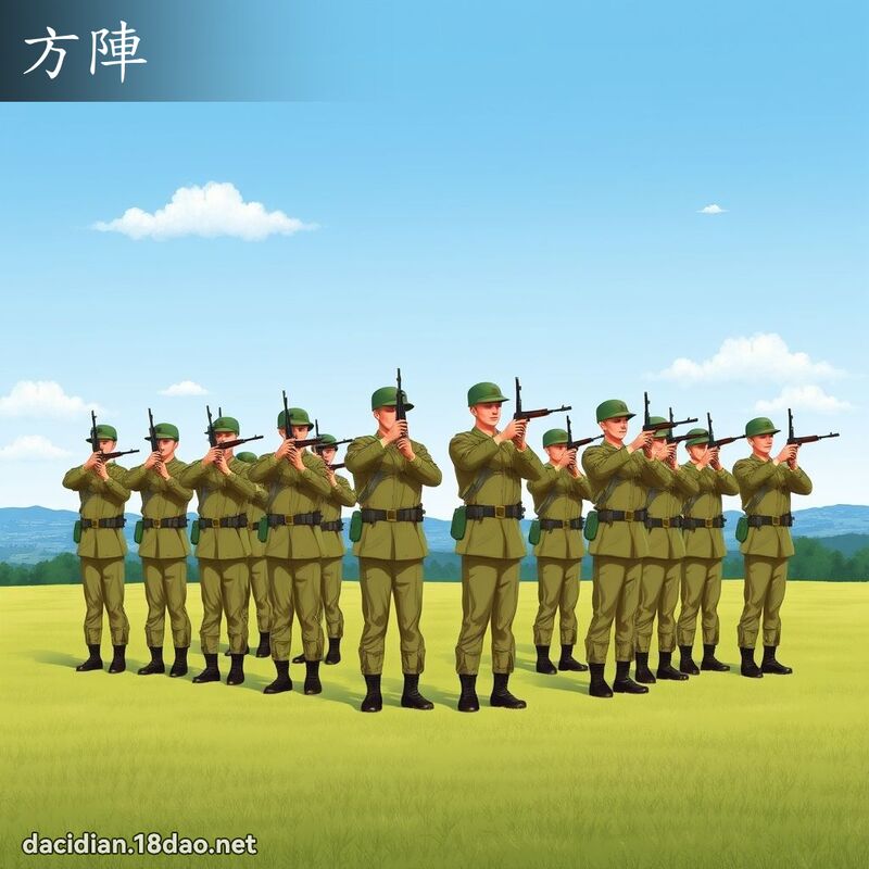 方陣 - 國語大辭典配圖