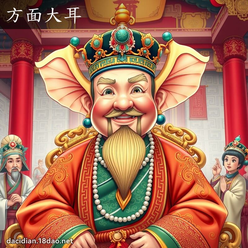 方面大耳 - 國語大辭典配圖