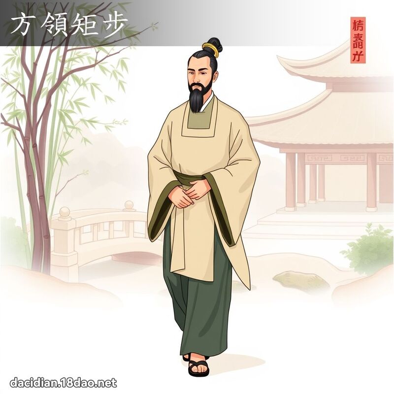方领矩步 - 国语大辞典配图