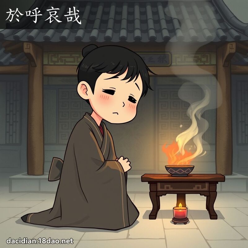 於呼哀哉 - 國語大辭典配圖