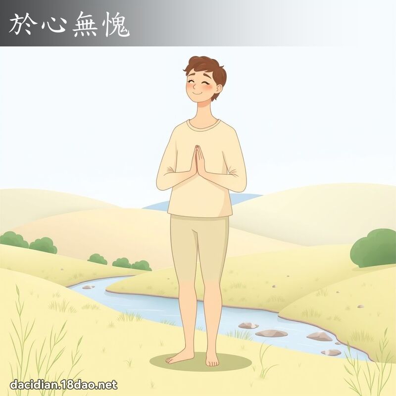 於心无愧 - 国语大辞典配图