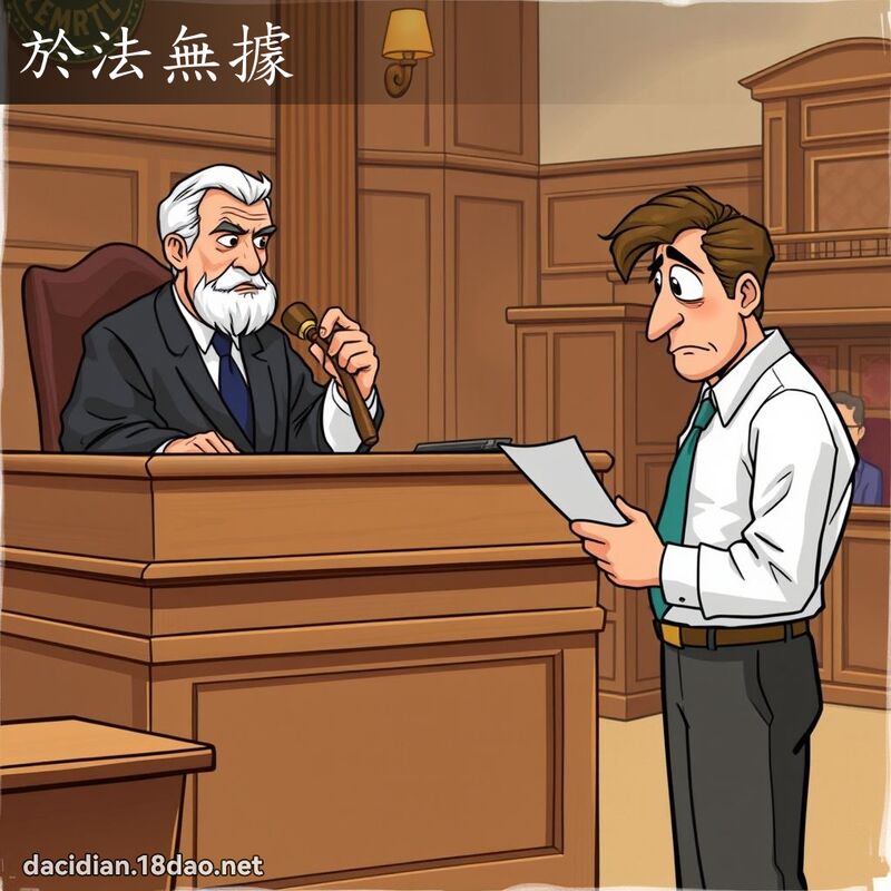 於法无据 - 国语大辞典配图