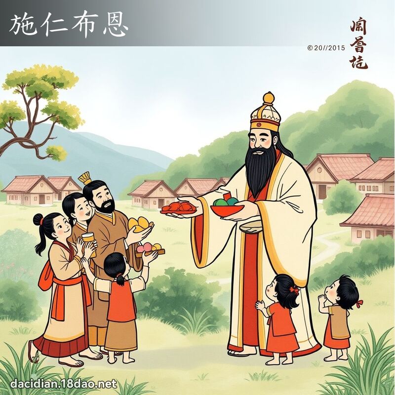施仁布恩 - 國語大辭典配圖