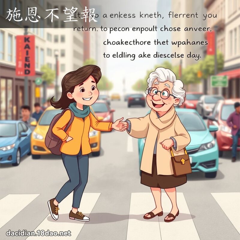 施恩不望报 - 国语大辞典配图