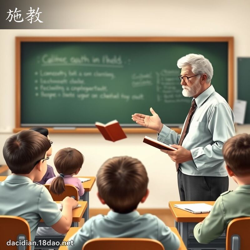 施教 - 国语大辞典配图