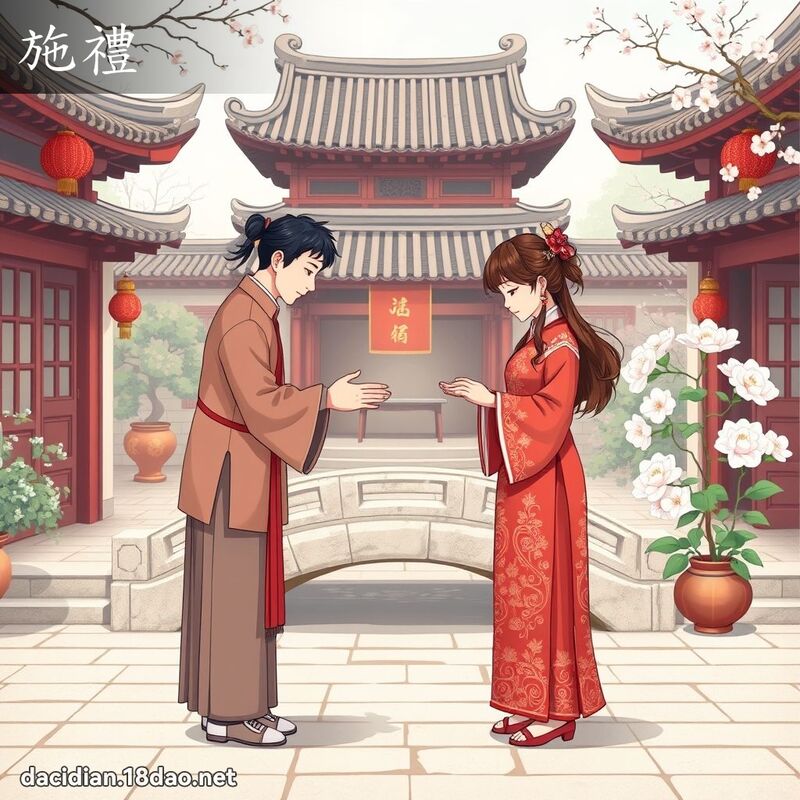 施禮 - 國語大辭典配圖